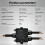 DOMRAEM 4CH IP65 Waterproof Digital WLED Controller DC5-48V 16A 25A Replaceable Fuse Level Shift COB WS281X SK6812 LED 1