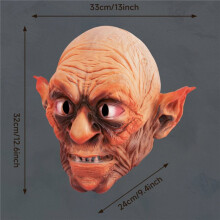 Scary Vampire Creature Mask - Realistic Ghoul Headwear for Halloween Costume Prop A