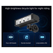 Lumière de Vélo Avant 2000 Lumens Étanche USB Rechargeable Phare de Vélo 2000mAh Lampe de Poche LED VTT Cyclisme sur Route