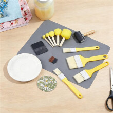 Kit de Découpage 15 Pièces, Outils Essentiels : Grattoir, Pinceau en Fibre pour Vos Projets de Loisirs Créatifs