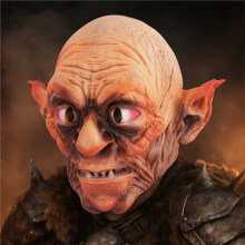 Scary Vampire Creature Mask - Realistic Ghoul Headwear for Halloween Costume Prop B