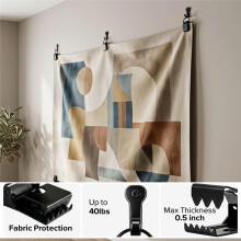 8pcs Heavy Duty Hangers Clamps, Anti-Slip Quilt Hangers for Wall Hangings, Rugs, Carpets, Blankets Display
