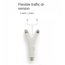 Y-Förmiger Dual-Filament-Splitter, Transparente Abzweigung für Bambu X1 P1 Serie 3D-Drucker
