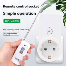 Timer Socket Remote Control Power Socket Multi-Function Wireless for Home EU Plug