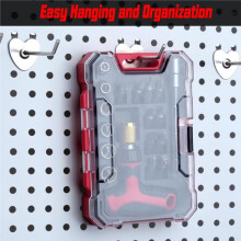 18-Piece T-Handle Ratchet Wrench & Screwdriver Set, Magnetic Multi-Bit Sockets, Adjustable Handle for Home & Garage