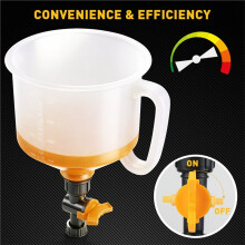 No-Spill Coolant Funnel Kit, Radiator Bleeder Tool with Adapters Extensions Flexible Hose for Automotive Cooling System