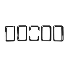 6pcs Front Grill Mesh Inserts Cover Grille Guard Trim Kit for  Jimny 19-2024 Car Exterior Accessories Black