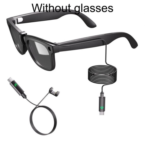 2M Charging Data Cable with LED for Meta  AI  Glasses Charging , Equipped with 2 Light Shielding Cover 2