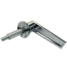 P15F Sturdy Barn Door Handle with Chrome Plating -17.6mm Hole Spacing for Cabinets Hardware