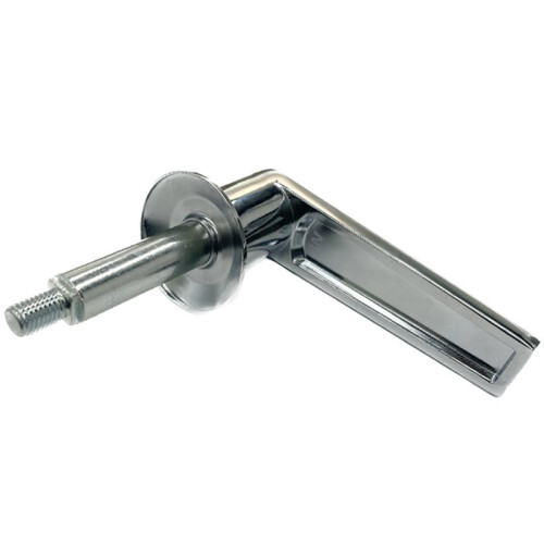 P15F Sturdy Barn Door Handle with Chrome Plating -17.6mm Hole Spacing for Cabinets Hardware