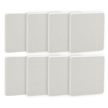 Posavasos Absorbentes de Diatomita, Juego de 8, Absorción Rápida de Agua en Segundos, Antideslizantes y Aislantes del Calor, Cuadrados