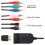 -Compatible to YPbPr Component Scaler Converter 5 RCA RGB -Compatible Input  Power Cable 5