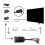 -Compatible to YPbPr Component Scaler Converter 5 RCA RGB -Compatible Input  Power Cable 6