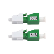 2 Piezas Atenuador de Fibra LC/APC Atenuador Óptico LC/APC Adaptador de Brida Hembra A Macho Atenuador de Fibra Óptica FTTH 5dB