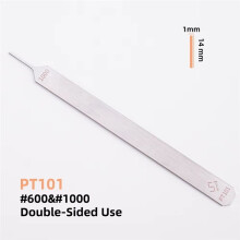 Double Sided Model Sanding File with Narrow Nose 1mm Widths for Sanding in Deep Crevices Holes and Narrow Model Parts
