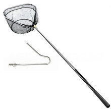 Chicken Net Catcher Foldable & Leg Hook Replaceable Adjustable Thickened Pole Humanely Captures for Chicken,Fish