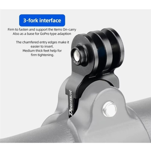 Deemount Light Holder Bracket Quick Install  Mount for  Folding Bikes Extension Stand Camera Adaptor B 2