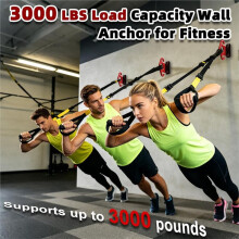 Resistance Band Wall Anchor Kit, Heavy-Duty Wall Mount Training Anchor System for Home Gym & Physical Therapy