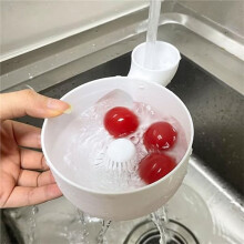 Ciotola Portatile per Lavare La Frutta, Cestello per Lavare Verdura e Frutta per Cucina Domestica e Picnic All'Aperto Giallo