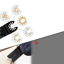 24 Stück Oszillierende Sägeblätter, Multitool-Klingen-Set für Metall, Holz und Kunststoffe, Schnellwechsel-Multitool-Klingen für
