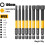 Allen Wrench Drill Bit Hex Driver Bits Set 100mm H2-H10mm with Magnetic Grip and Slip Design for Secure Screw Holding 2