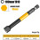 Allen Wrench Drill Bit Hex Driver Bits Set 100mm H2-H10mm with Magnetic Grip and Slip Design for Secure Screw Holding 6