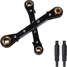 1set HVAC Service Wrench Set, Ratchet Wrench, for Split Air Conditioner and Refrigeration Repair