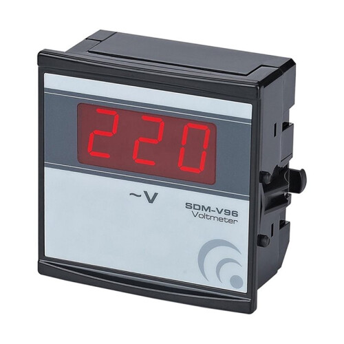 SDM-V96 Digital Voltmeter, Slim Compact, LED Panel Meter