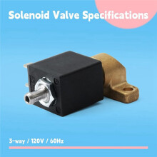 421944093711 Solenoid Valve 3-Way 120V 60Hz for Gaggia Classic Pro/Evo New Baby for for Espresso Baby Machines