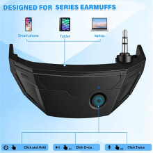 Adapter Wireless Converter for WK Headphones Wire-Controlled to Wireless Earmuffs Pro Audio