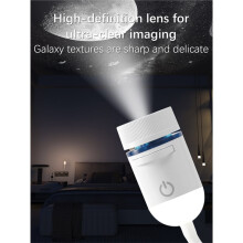 Projetor de Galáxia 2 em 1 Luz Noturna HD Luz de Atmosfera de Céu Estrelado Romântico 360 Flexível Romântico para Presente