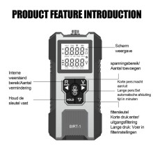 Battery Resistance Tester Handheld Lead Lithium NiCd Analyzer for Lead Lithium Nickels Cadmiums with Battery Holder