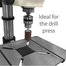Schleifhülsen-Set für Bohrmaschine mit 1/4" & 1/8" Schäften, Verschiedene Spindelschleifhülsen 2-1/2" Länge, Tragekoffer