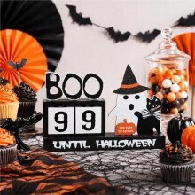 Halloween Indoor Decorations, Halloween Countdown Calendar Decorations, for Counting 31 Days Until Halloween.