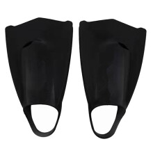 Professional Swimming Fins for Children Adults Freestyle Silicone Short Fins for Training Frog Kick Size-40-41 Black