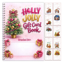 Jul för Henne Presentkort Bok, Gåvor för Barnbarn Barn Kvinnor Överraskningar på Varje Sida DIY Presentkort Häfte