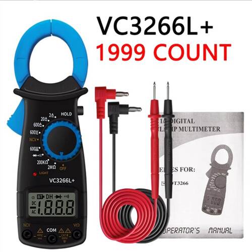 Digital Clamp Meter Multimeter Tester VC3266L+ Pocket Multi Tester for Current Voltage Resistance Measurement
