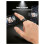 Like Page Turner, BT 6.0 Selfie  Remote Control, VR/AR Button Ring, 20mm Portable  Remote Clicker Ring 7