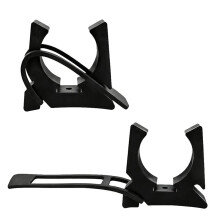 2-Pack Boat Hook Holder Marine Clamps Universal Quick Release Rubber Oar & Pole Mount