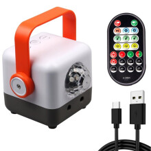 Disco Bol Licht DJ Partyverlichting, Podium Stroboscooplampen Projector, Geluidsgeactiveerd met Afstandsbediening voor Thuis KTV
