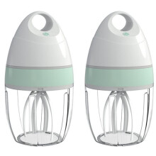 2pcs Stand Mixer Rechargeable Electric Kitchen Mixer Egg Whisk, One-Click Portable USB Frother, 900ml