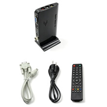 Externer TV-Tuner VGA MTV Box für LCD-Monitor RF AV zu VGA Receiver Tuner Konverter Adapter TV HDTV Box Unterstützt PAL/NTSC EU