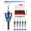 5PCS Countersink Drill Bit Set with Depth Stopper, TCT  Bits for Wood  Plastic, 5 Size Options Adjustable 5