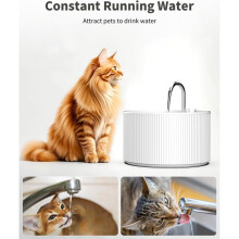 Reservfilter Till Kattfontän för 2,2 L/74 Oz Keramiska Vattenfontäner för Husdjur, Filter och Förfilter-Svampar 3+3