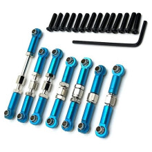 Rc Connecting Rod Tie Rod for 104072 1/10 Metal Upgrade Adjustable Pull Steering Remote Control Car Parts Accessories B