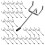 30Pcs Pegboard Hooks 4 Inch, Pegboard Organizer Hooks for Garage Workshop Tool Storage, Fit 1/8" Board 1