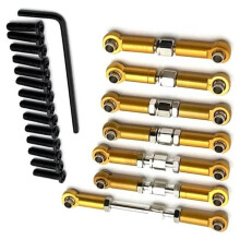 Tirante de Ligação RC para 104072 1/10 Tirante Ajustável de Metal para Direção, Peças e Acessórios para Carro de Controle Remoto C
