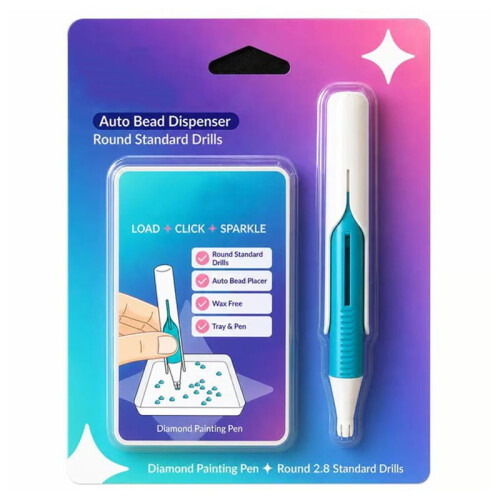 Automatic Wax , Refillable Ergonomic Diamond Art Drill Pen for DIY Crafts C 1