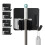 Set da 5 Organizer per Scope e Mop da Appendere al Muro, Supporto per Scope Autoadesivo da Montare A Parete Senza Forare e Mantiene 3