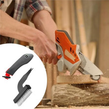 Säbelsägen-Griff, Leicht zu Tragen, Rutschfest, Kraftsparend, Ergonomischer Adapter, Ersatzteil mit Nylonbürste
